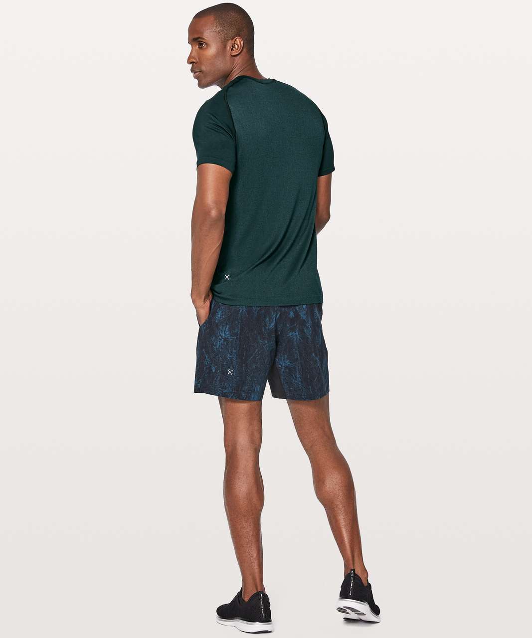 Lululemon Metal Vent Tech Short Sleeve - Black / Mariner