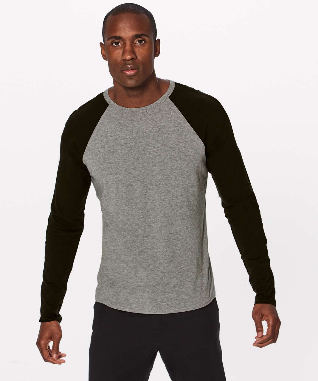 Lululemon Bodhi Long Sleeve - Heathered Medium Grey / Black