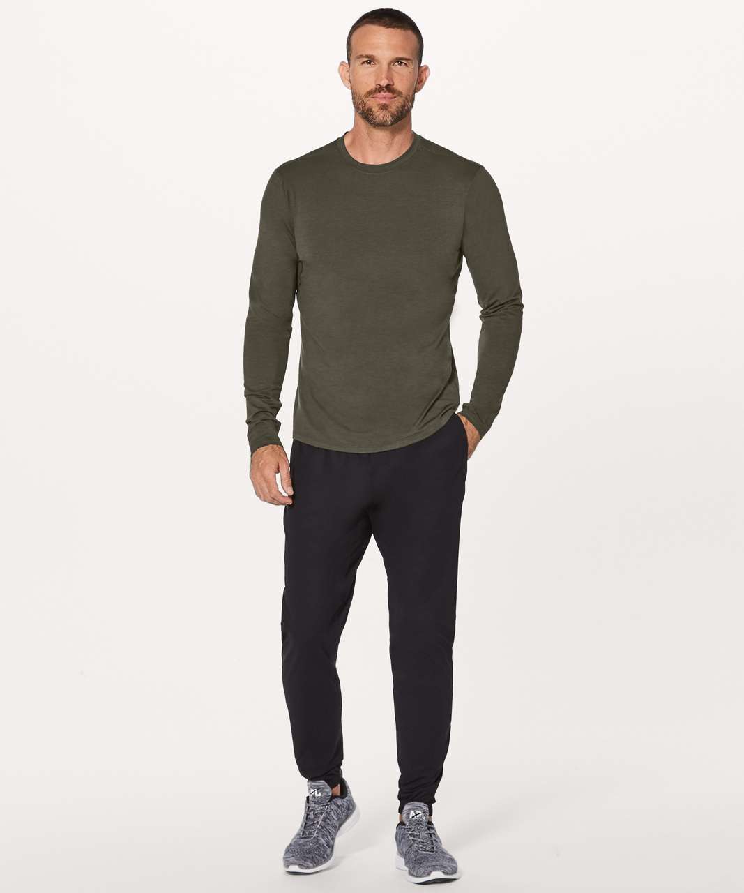 Lululemon Somatic Long Sleeve - Dark Olive