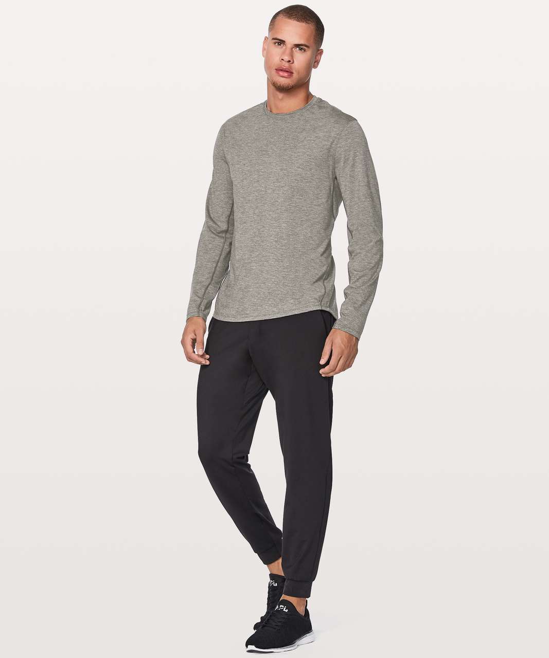 Lululemon Somatic Long Sleeve - Heathered Black