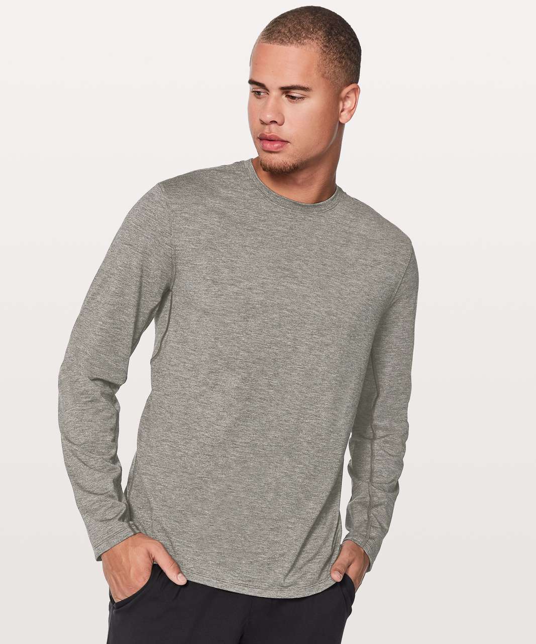 Lululemon Somatic Long Sleeve - Heathered Black