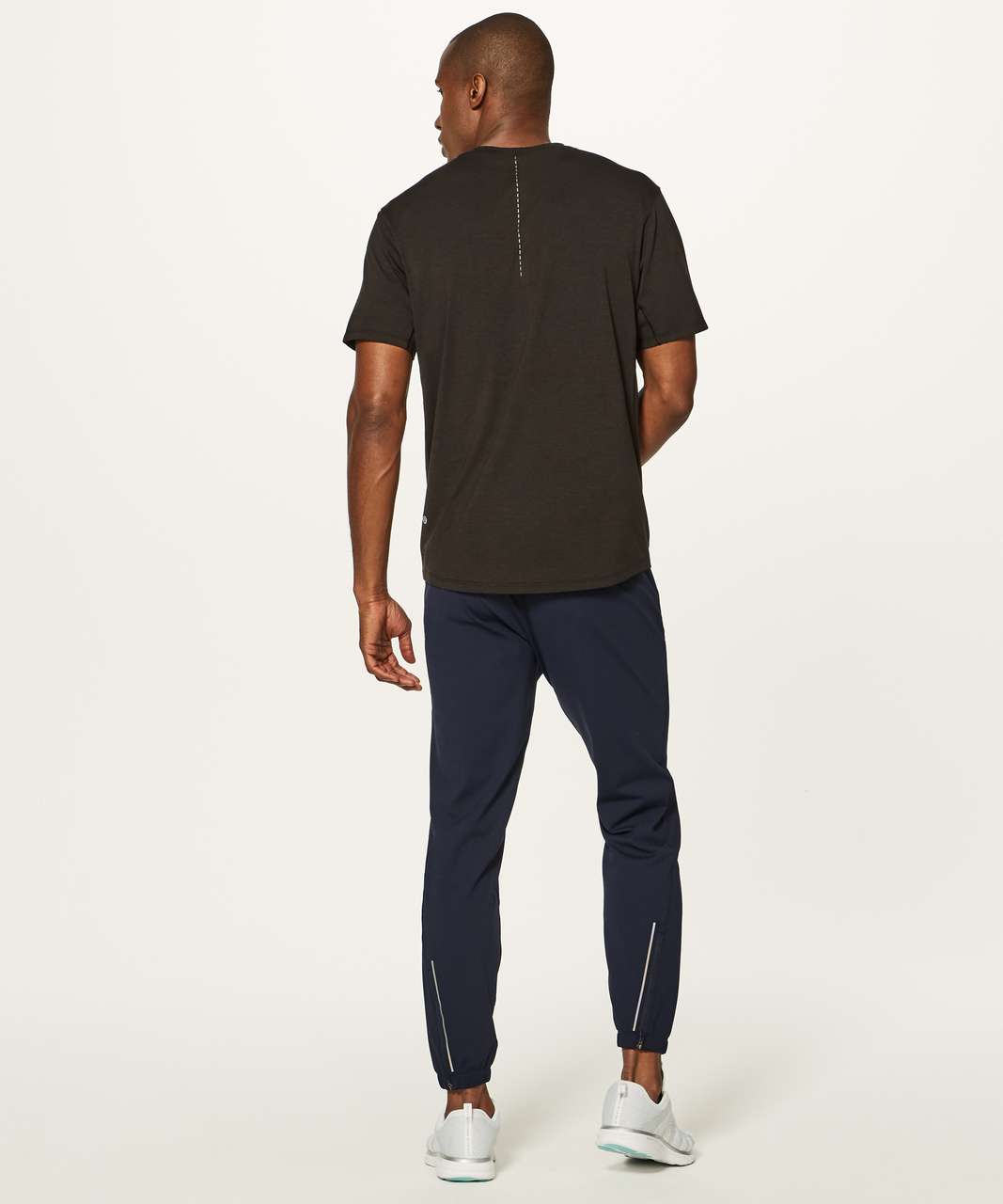 Lululemon Textured Training Short Sleeve Shirt - Glitch Code Camo Jacquard  Black Obsidian - lulu fanatics