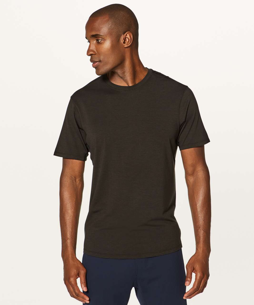 Lululemon Textured Training Short Sleeve Shirt - Glitch Code Camo Jacquard  Black Obsidian - lulu fanatics