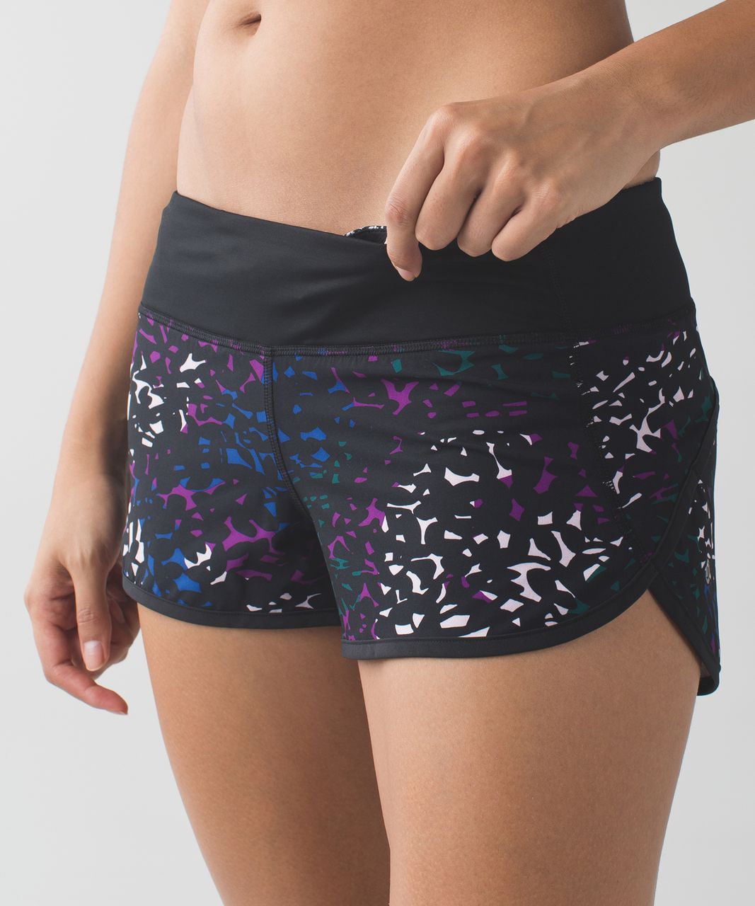 Lululemon Run: Speed Short *4-way Stretch - Curious Jungle Multi / Black -  lulu fanatics