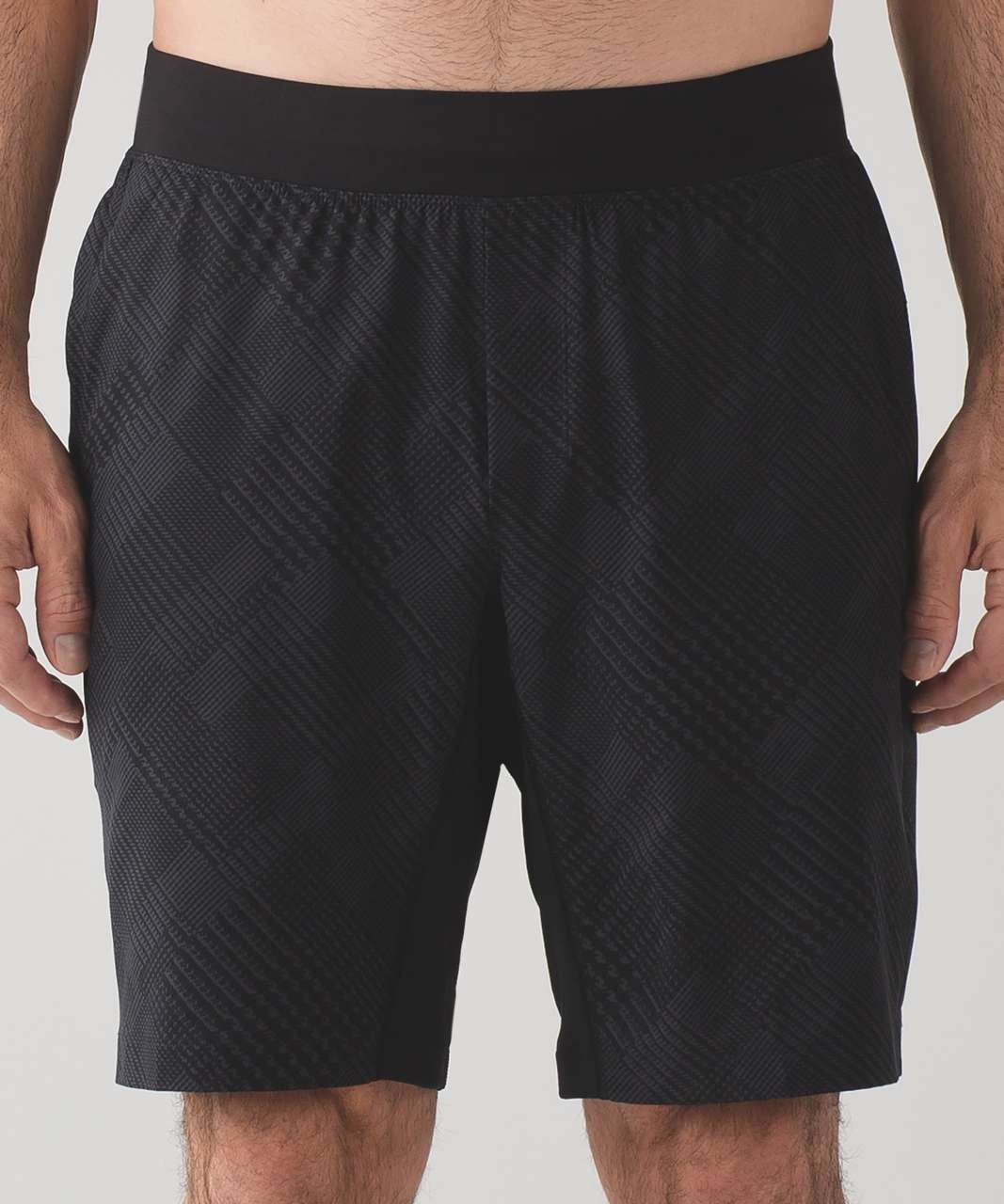 Lululemon T.H.E. Short *Luxtreme Liner 9" - Greater Moor Check Deep Coal Black