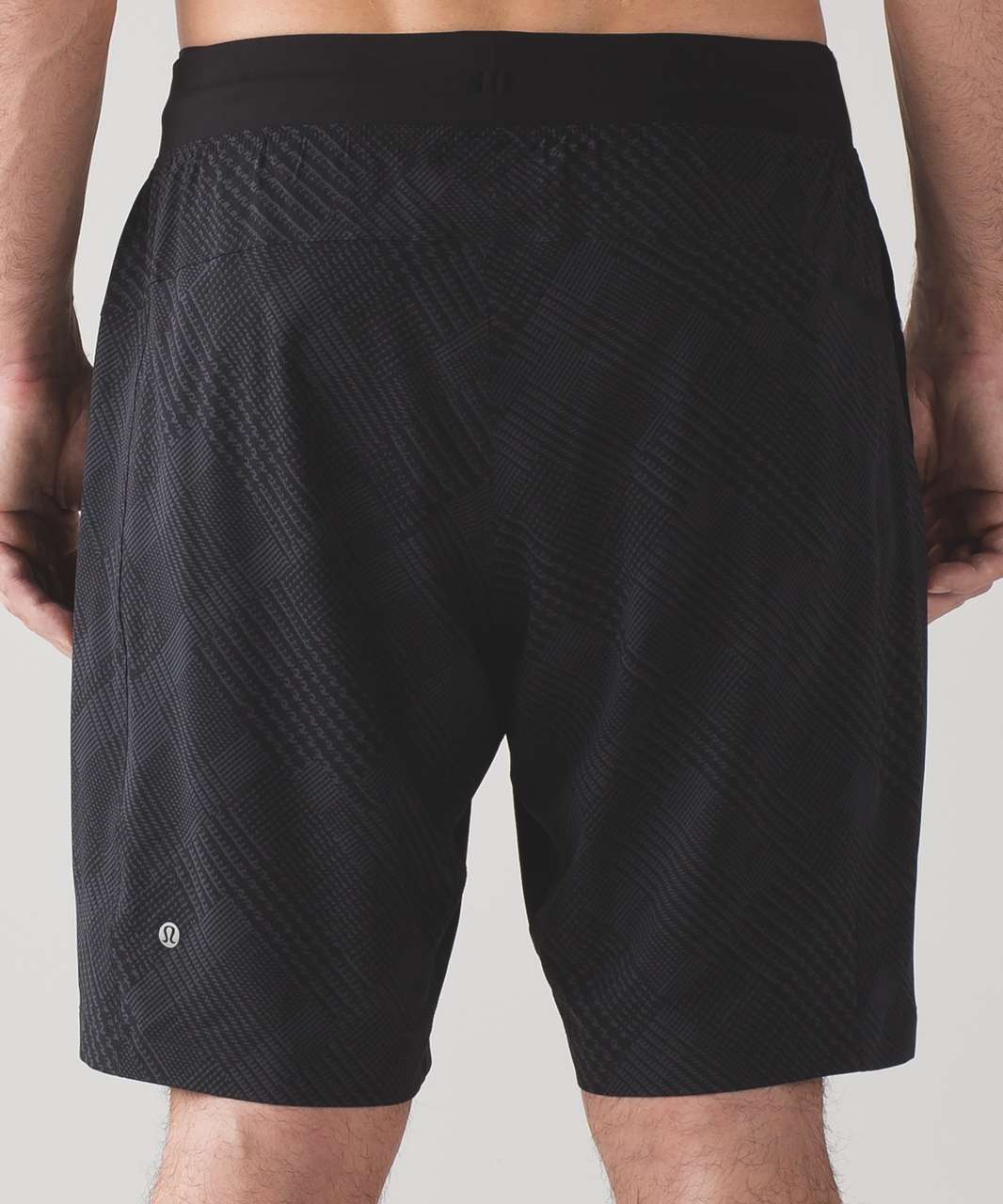 Lululemon T.H.E. Short *Luxtreme Liner 9" - Greater Moor Check Deep Coal Black