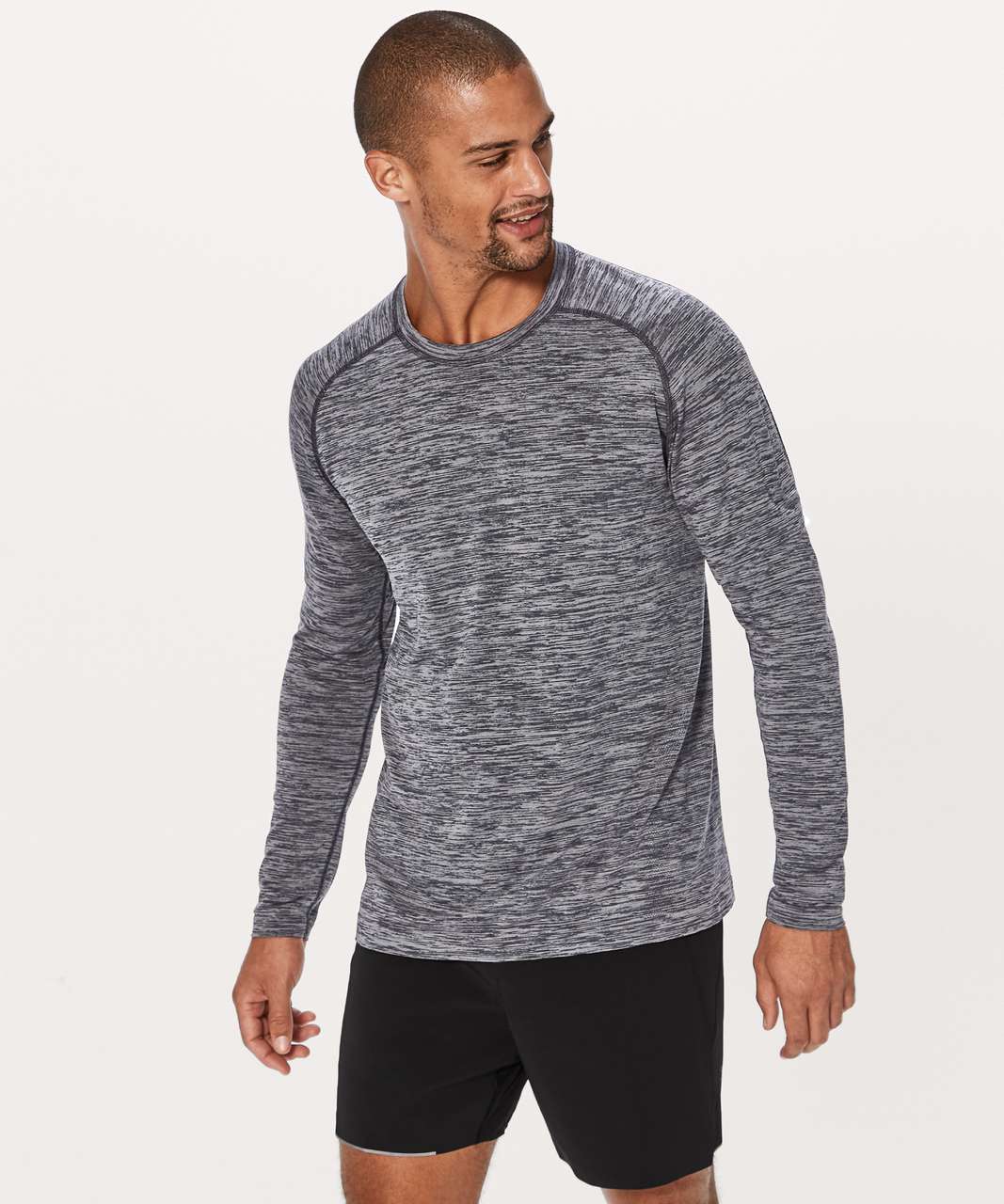 Lululemon Metal Vent Tech Long Sleeve - Black / White (First