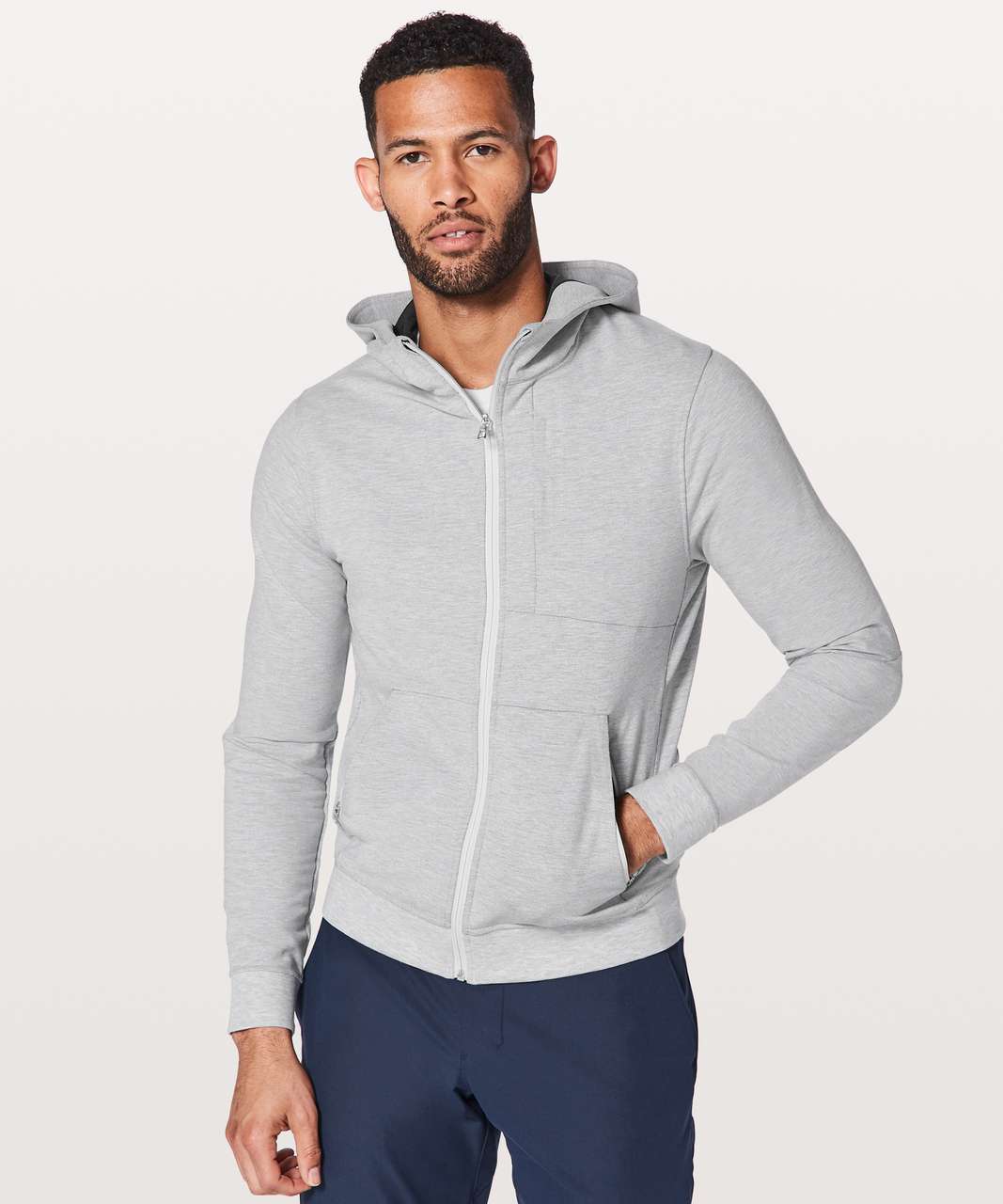 Lululemon City Sweat Zip Hoodie - Heathered Ultra Light Grey