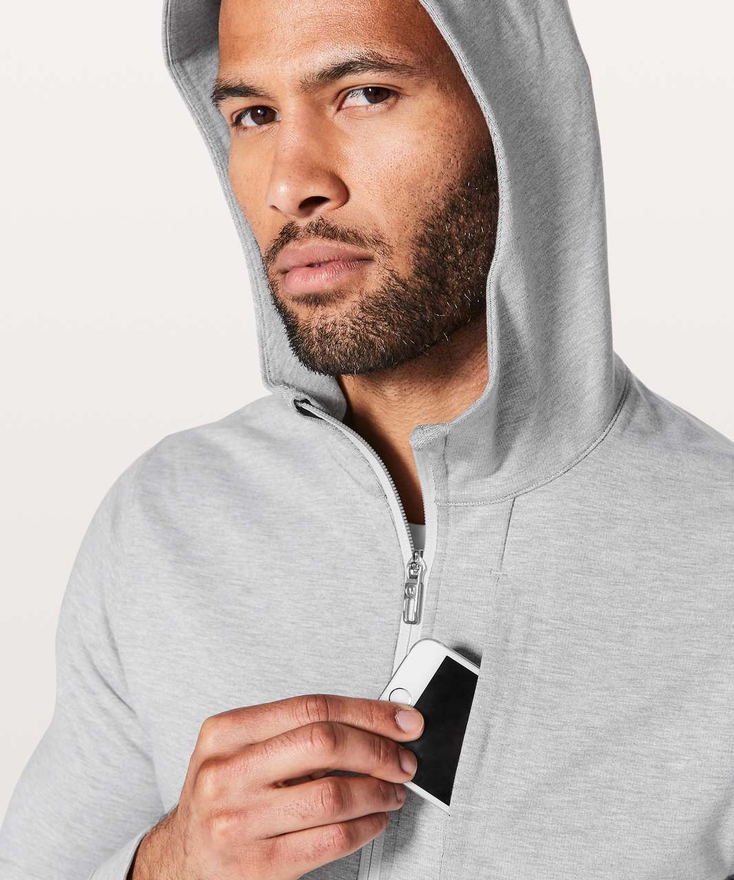 Lululemon City Sweat Zip Hoodie - Heathered Ultra Light Grey