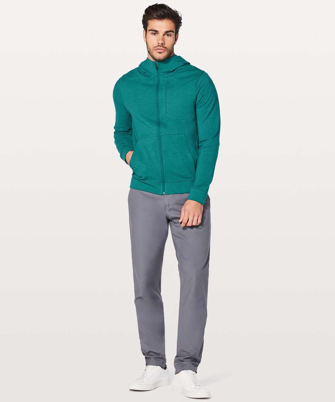 Lululemon City Sweat Zip Hoodie - Heathered Laguna