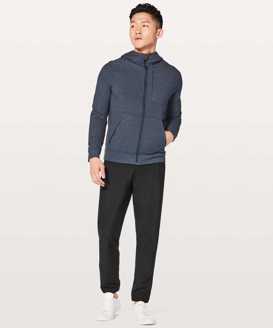 Lululemon Mens City Sweat Full Zip Hoodie Medium Deep Navy - clothing &  accessories - by owner - apparel sale 