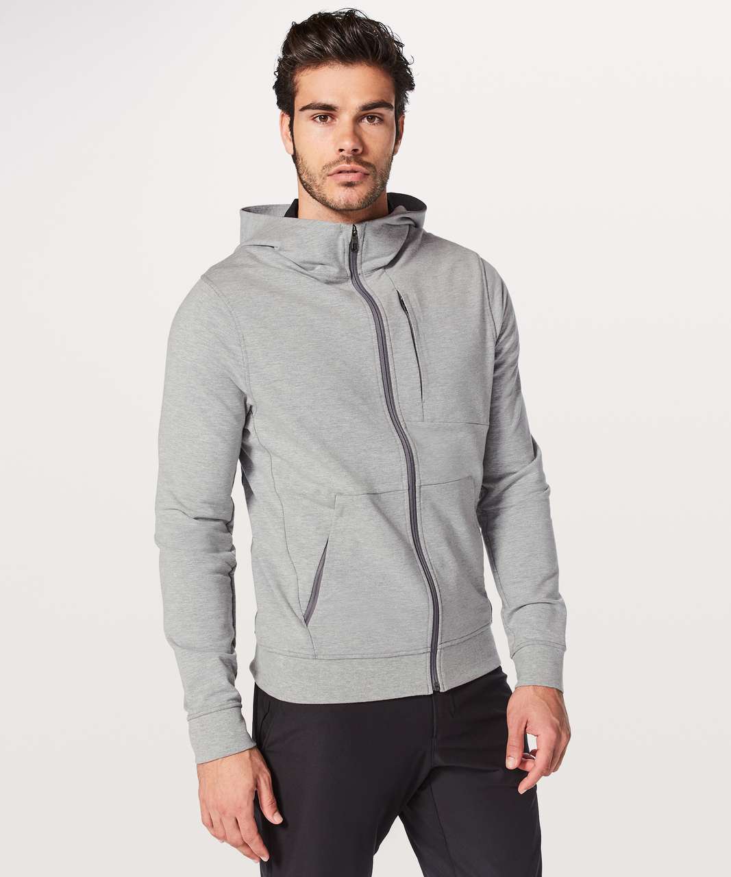 Lululemon City Sweat Zip Hoodie - Heathered Medium Grey - lulu fanatics