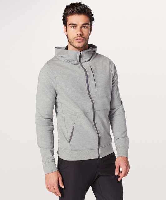 Lululemon City Sweat Zip Hoodie - Heathered Ultra Light Grey - lulu ...