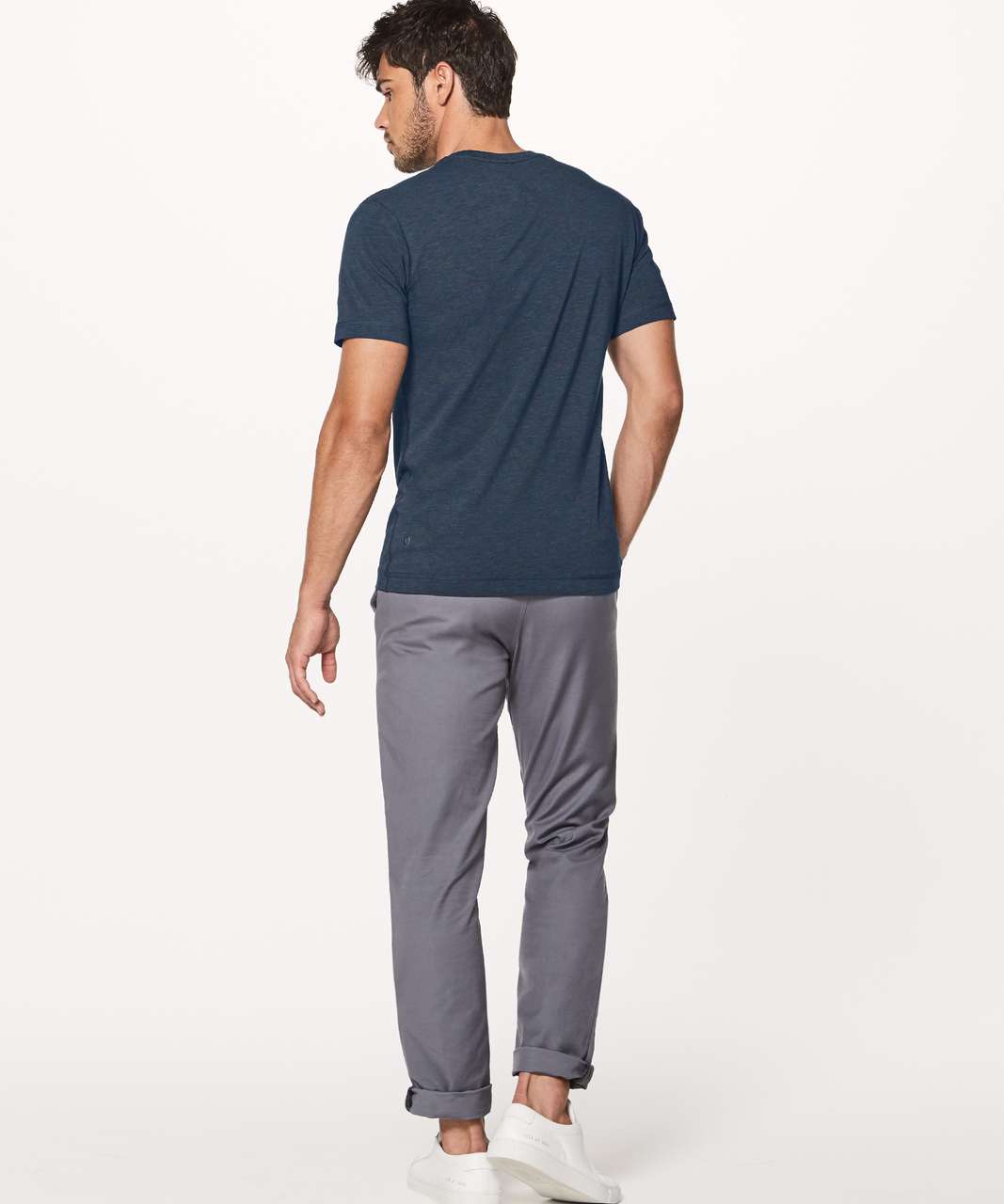 Lululemon 5 Year Basic Tee - Heathered Nautical Navy - lulu fanatics