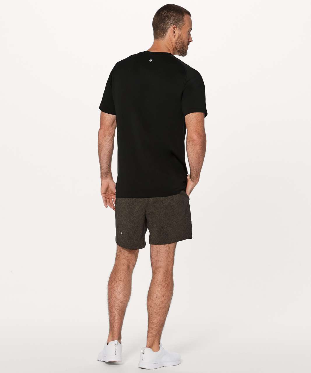 Lululemon Metal Vent Tech Short Sleeve V - Black / Black