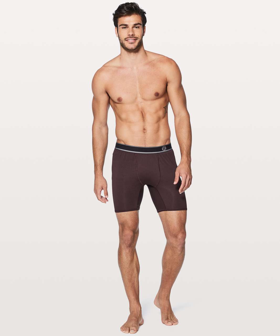 Lululemon Game On Boxer Brief 7.5 - Black Cherry - lulu fanatics