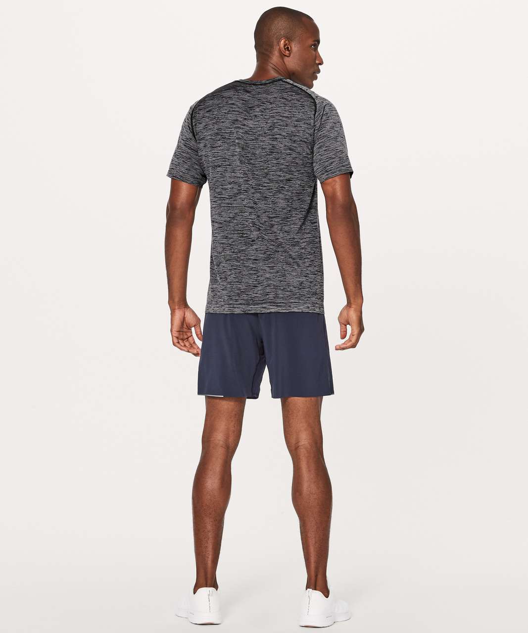 Lululemon Metal Vent Tech Short Sleeve *Wool - Deep Navy / White