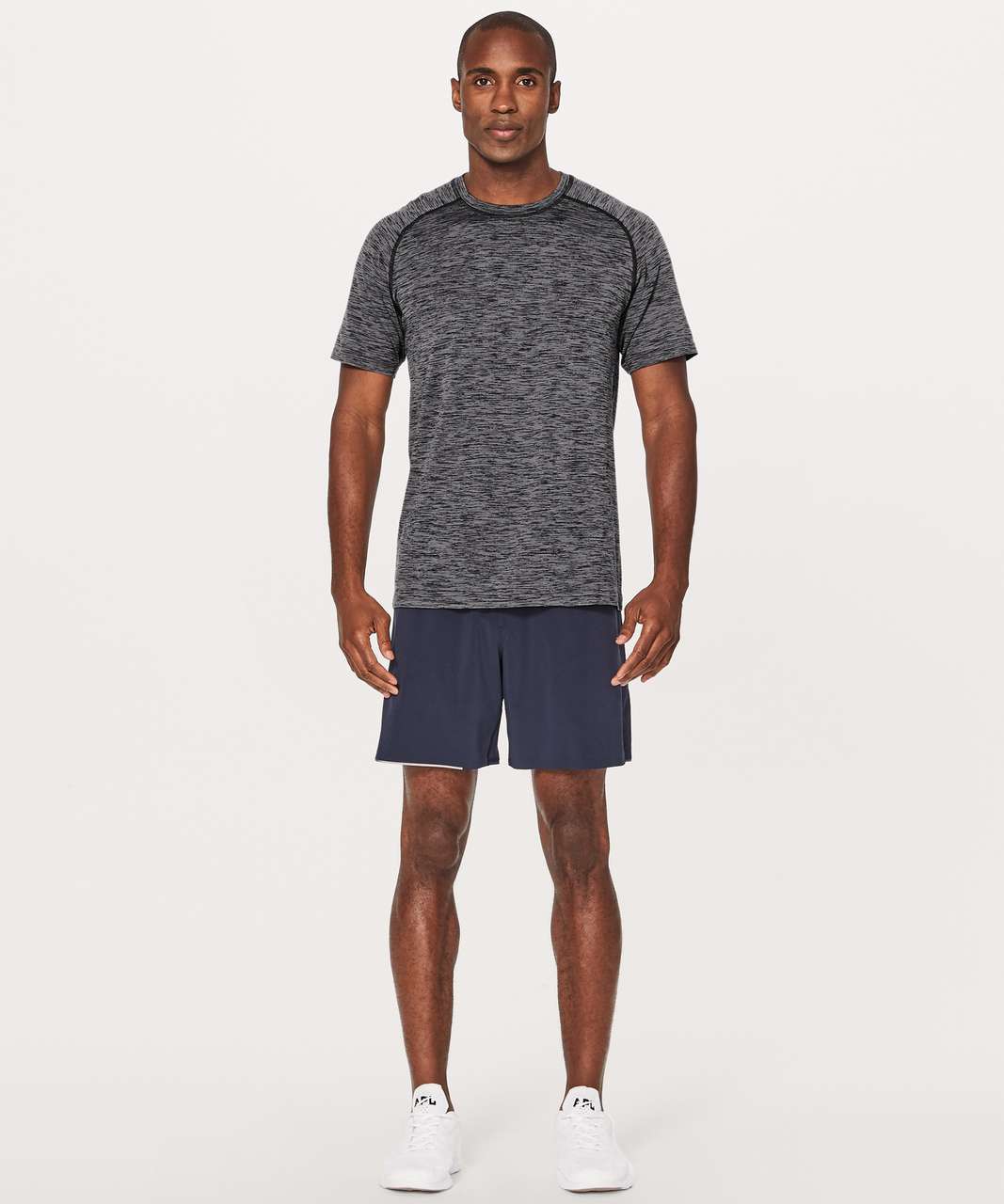 Lululemon Metal Vent Tech Short Sleeve *Wool - Deep Navy / White - lulu ...