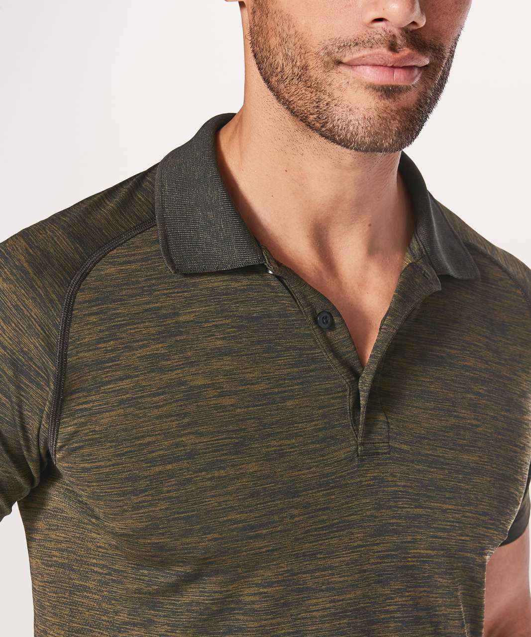 Lululemon Metal Vent Tech Polo - Deep Meadow / Black