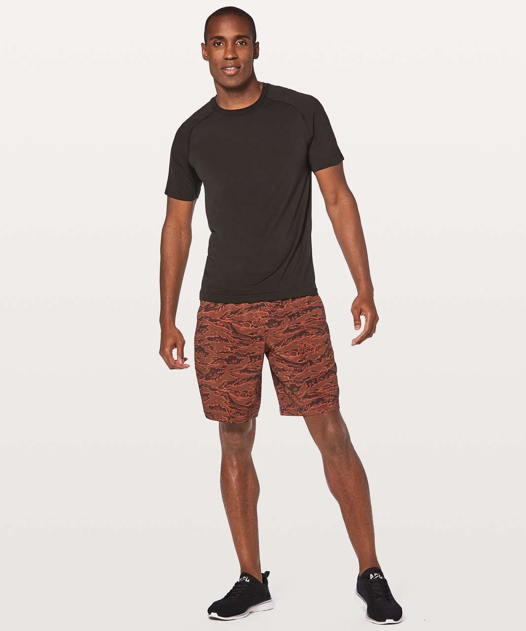 Lululemon Pace Breaker Short 9" *Linerless - Tiger Camo Multi Orange