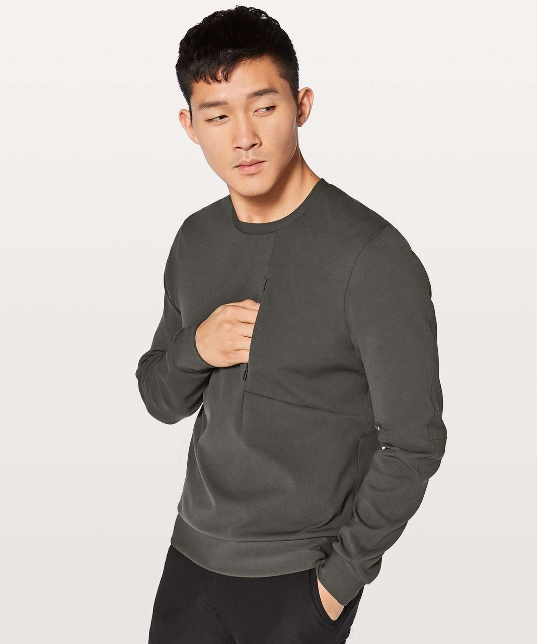 Lululemon Sojourn Long Sleeve Crew - Stoney