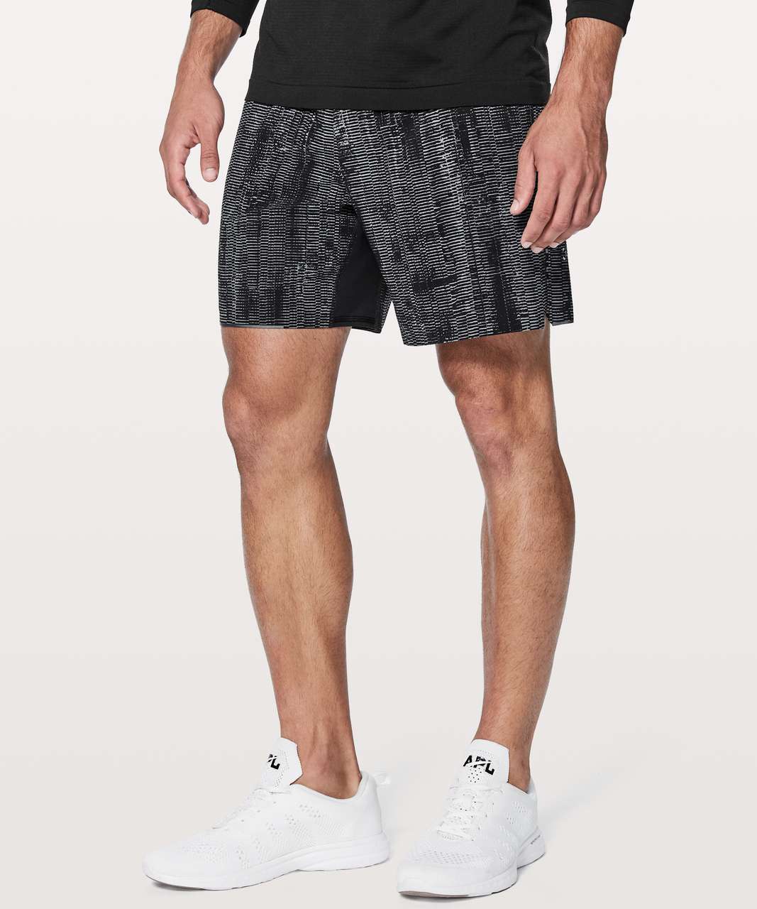 Lululemon Surge Short *Linerless 7 - Matchstick Asphalt Grey Black - lulu  fanatics