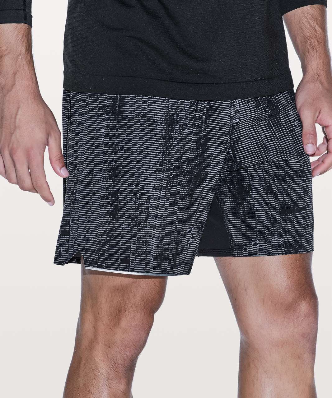 Lululemon Surge Short *Linerless 7" - Matchstick Asphalt Grey Black