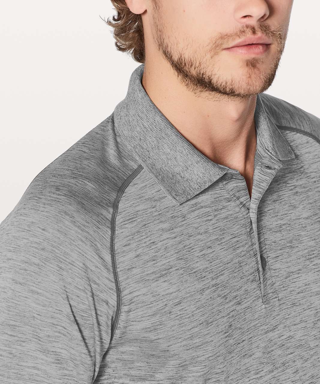 Lululemon Metal Vent Tech Polo - Slate / White