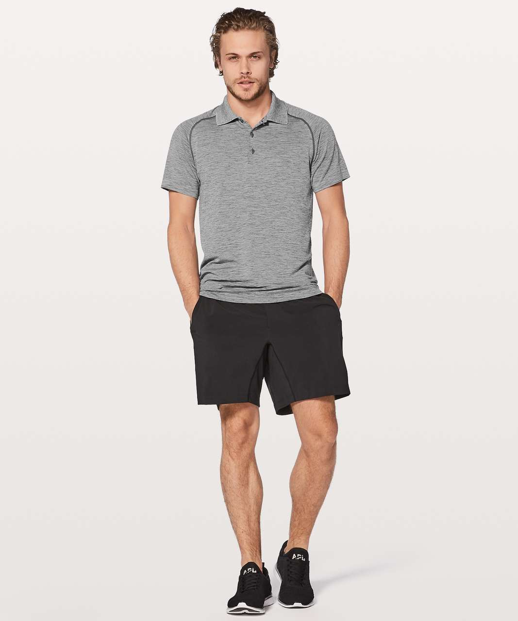 Lululemon Metal Vent Tech Polo - Slate / White