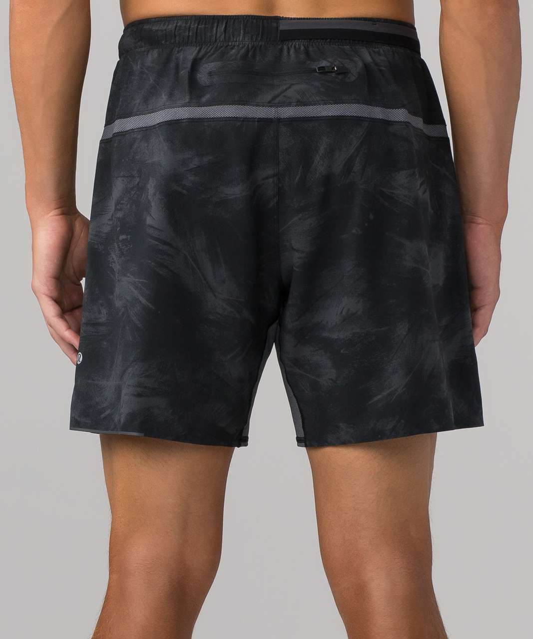 Lululemon Surge Short Linerless 7" - Off Shore Graphite Grey Black