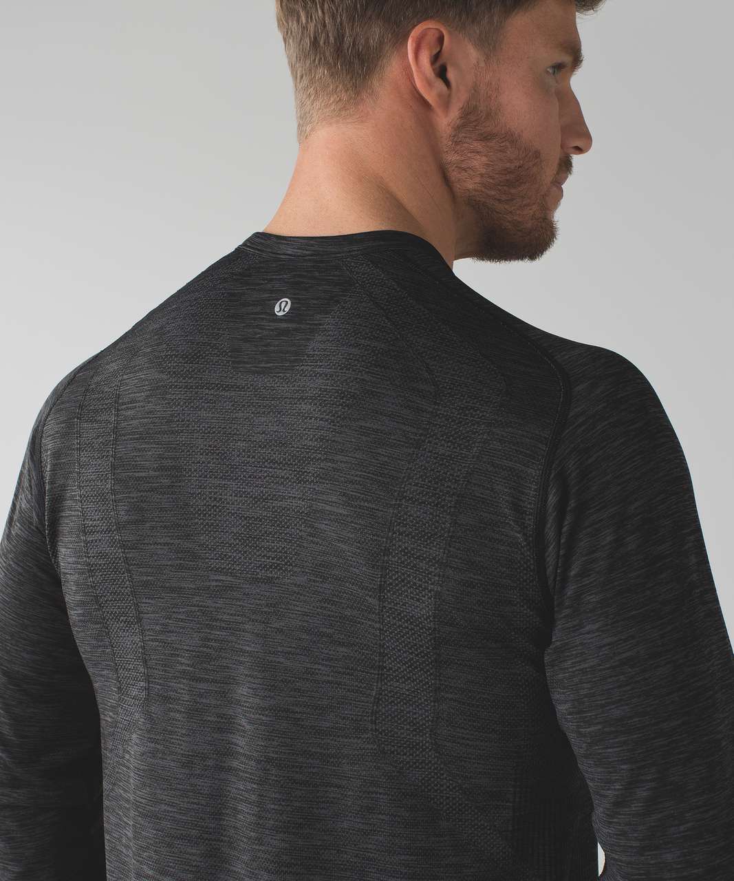 Lululemon Metal Vent Tech Long Sleeve Henley - Slate / Black