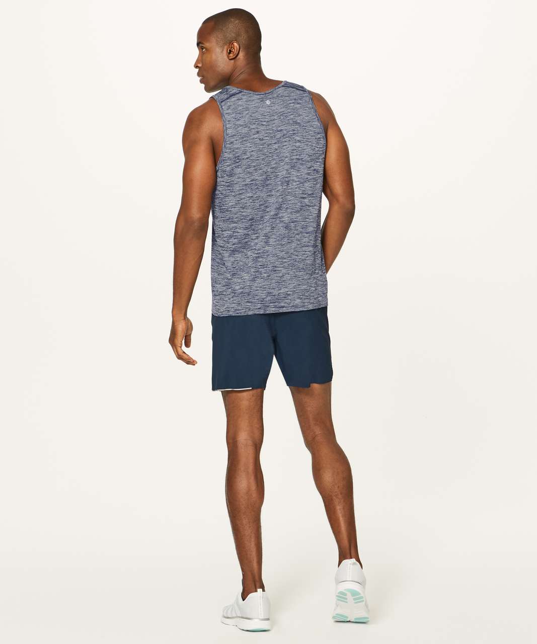 Lululemon Metal Vent Tech Surge Tank - Deep Navy / White