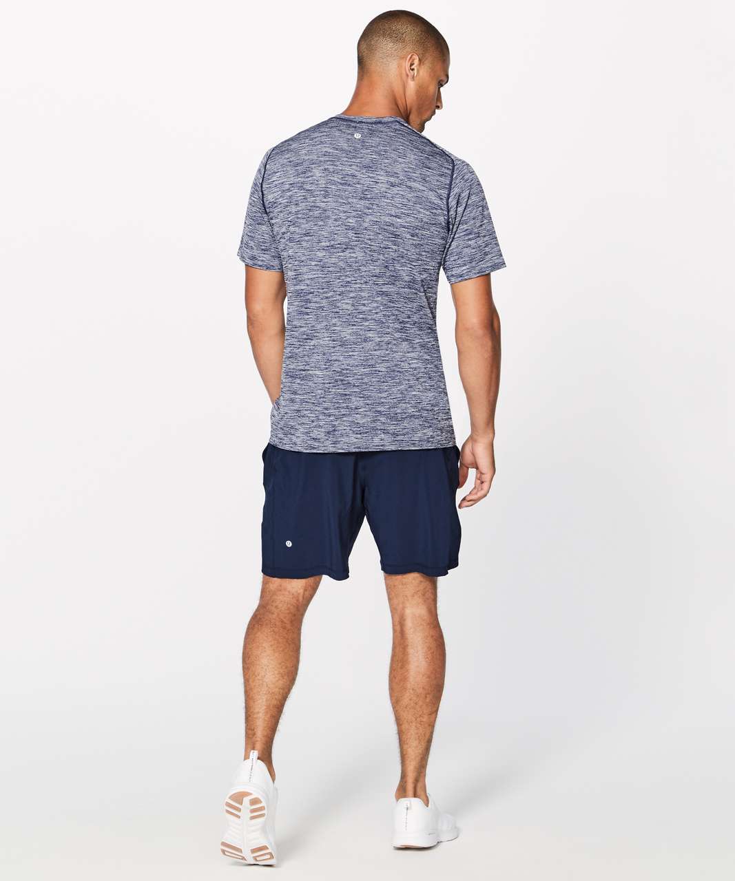 Lululemon Metal Vent Tech Surge Short Sleeve - Deep Navy / White