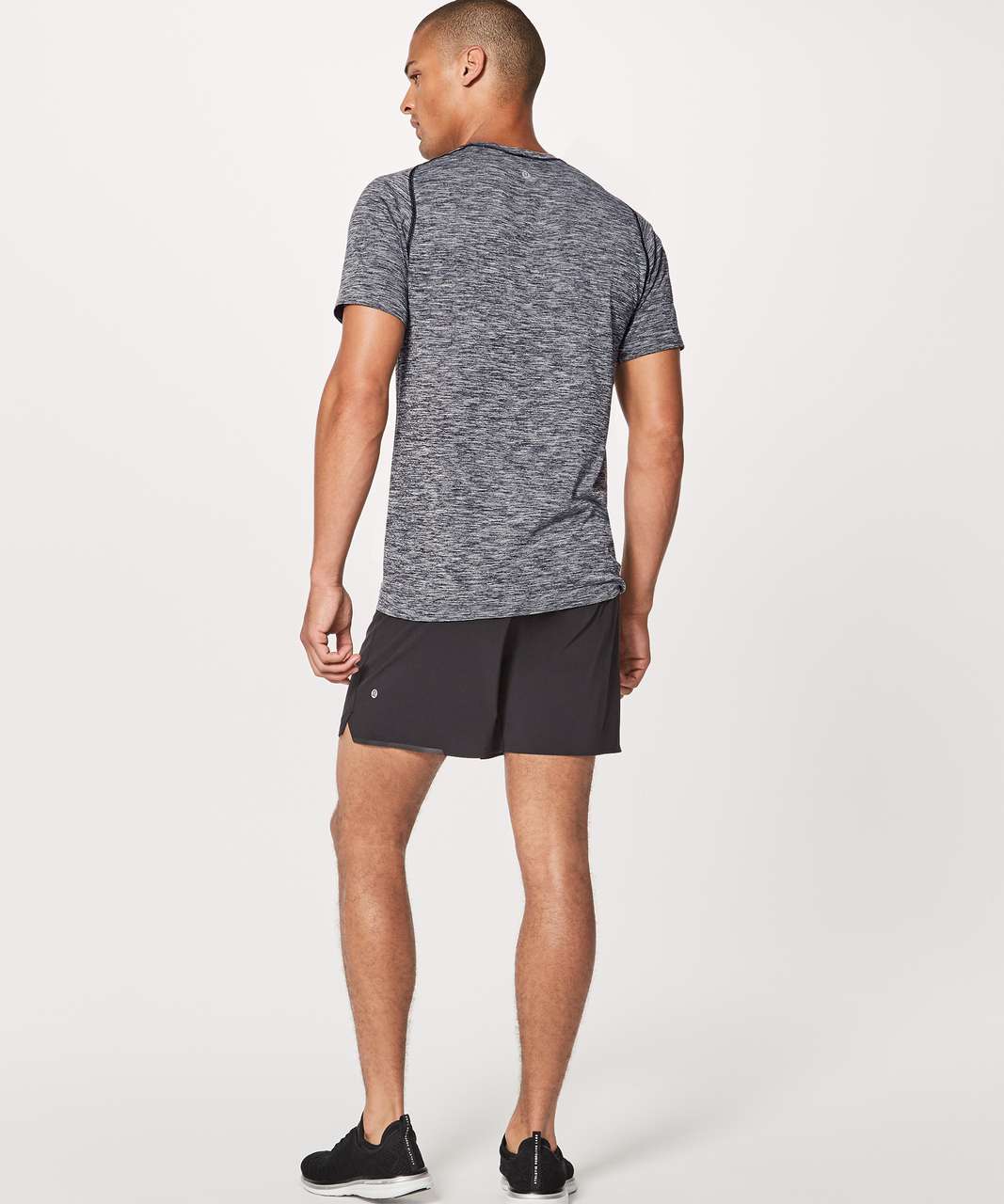 Lululemon Metal Vent Tech Surge Short Sleeve - Black / White