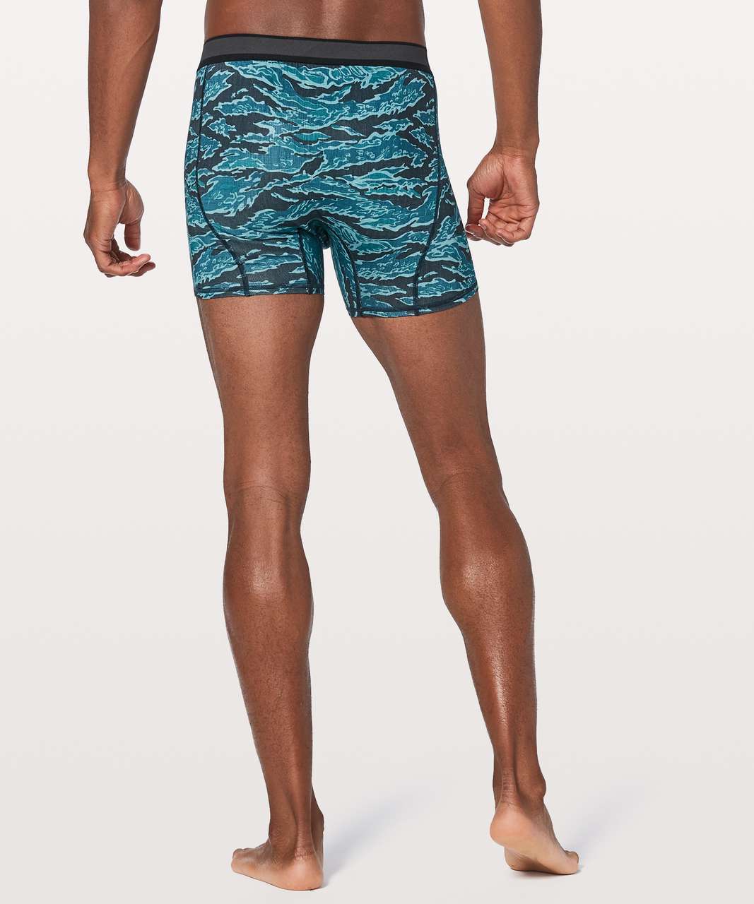 Lululemon No Boxer Boxer (The Long One) *7.5" - Tiger Camo Multi Blue