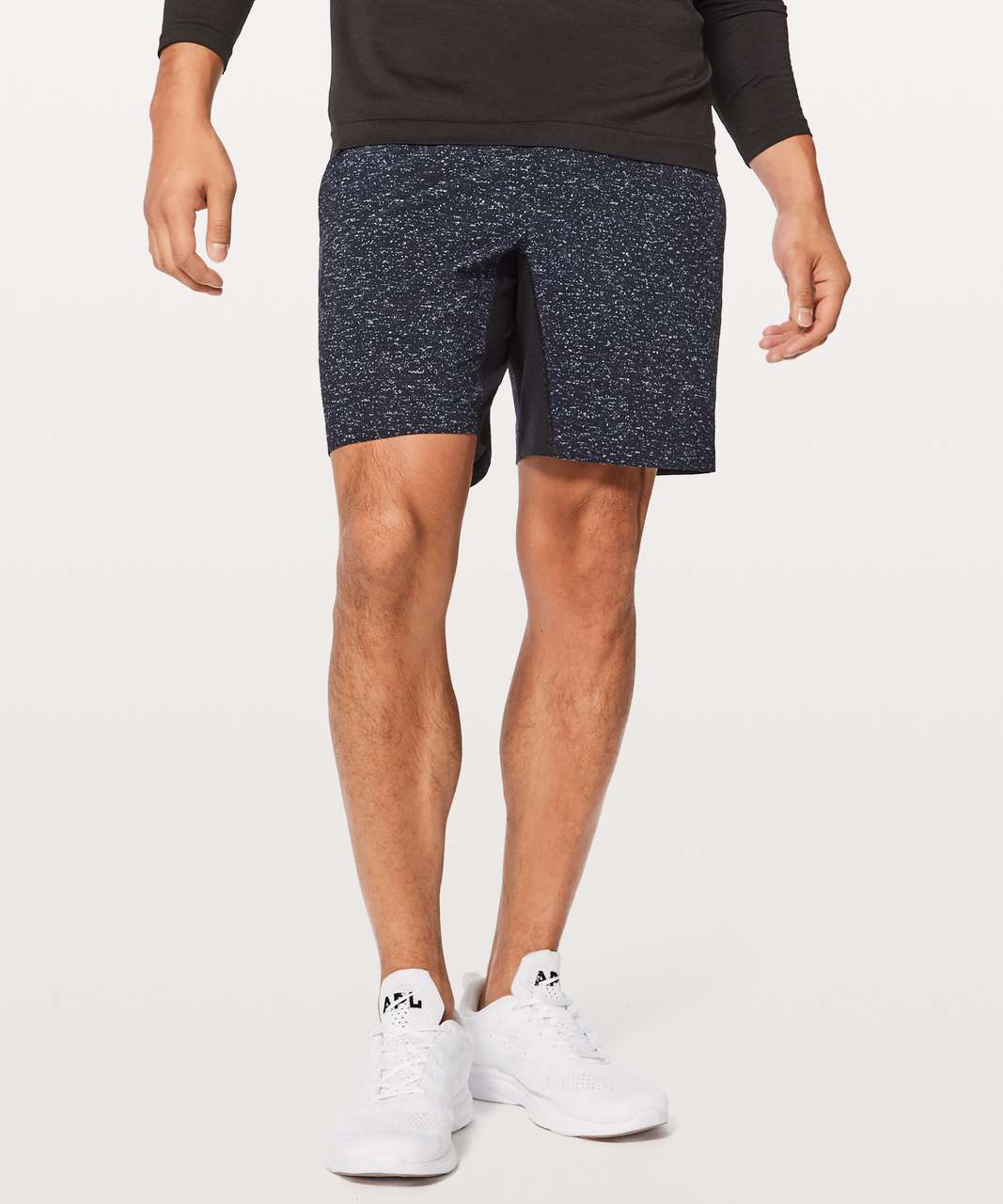 Lululemon T.H.E. Short Linerless 7" - Mix Match Asphalt Grey Black