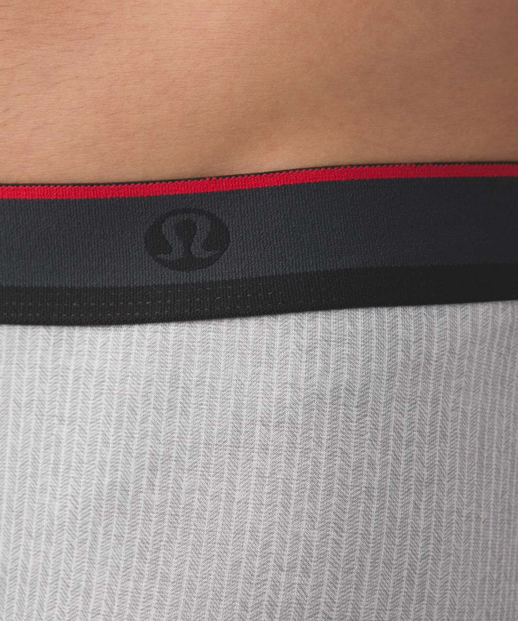 Lululemon No Boxer Boxer (The Long One) *7.5" - Mini Kaiku Herringbone Silver Spoon Greyt