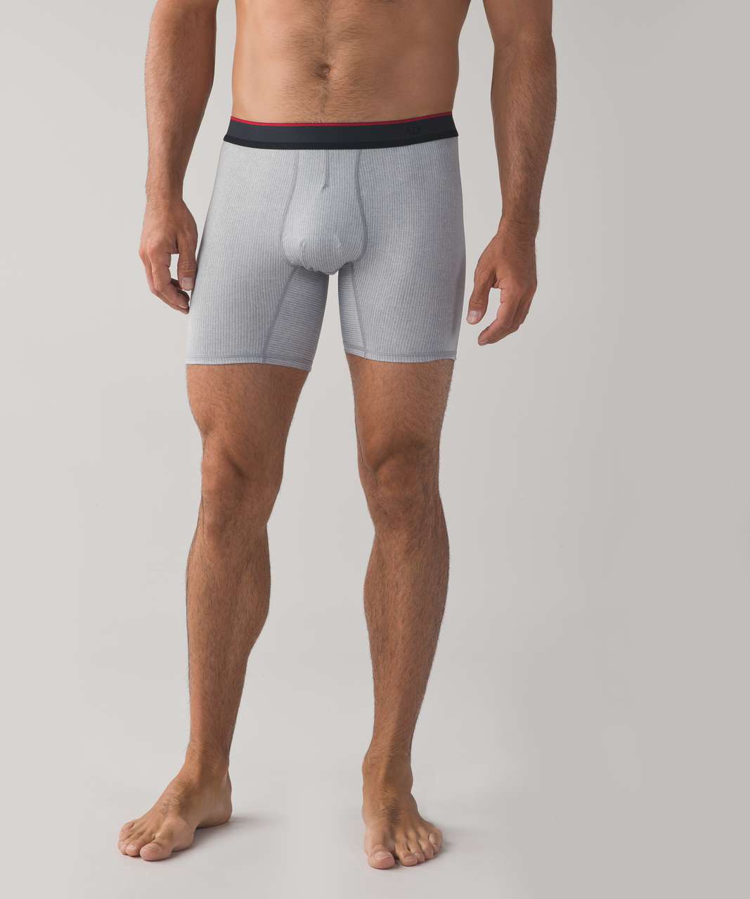 Lululemon No Boxer Boxer (The Long One) *7.5" - Mini Kaiku Herringbone Silver Spoon Greyt