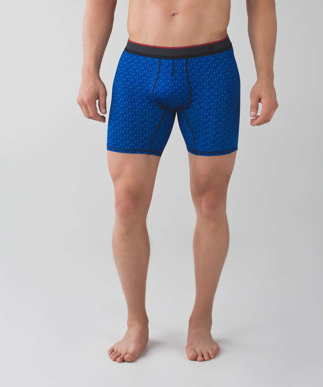 Lululemon No Boxer Boxer (The Long One) *7.5" - Boxy Palms Deep Navy Kayak Blue