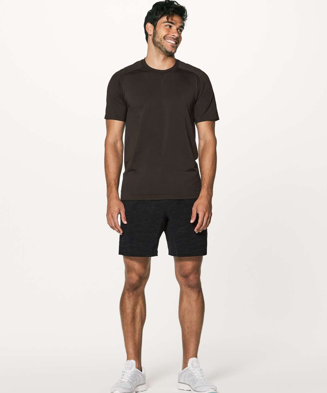 Lululemon T.H.E. Short *Linerless 7" - All Court Texture Deep Coal Black