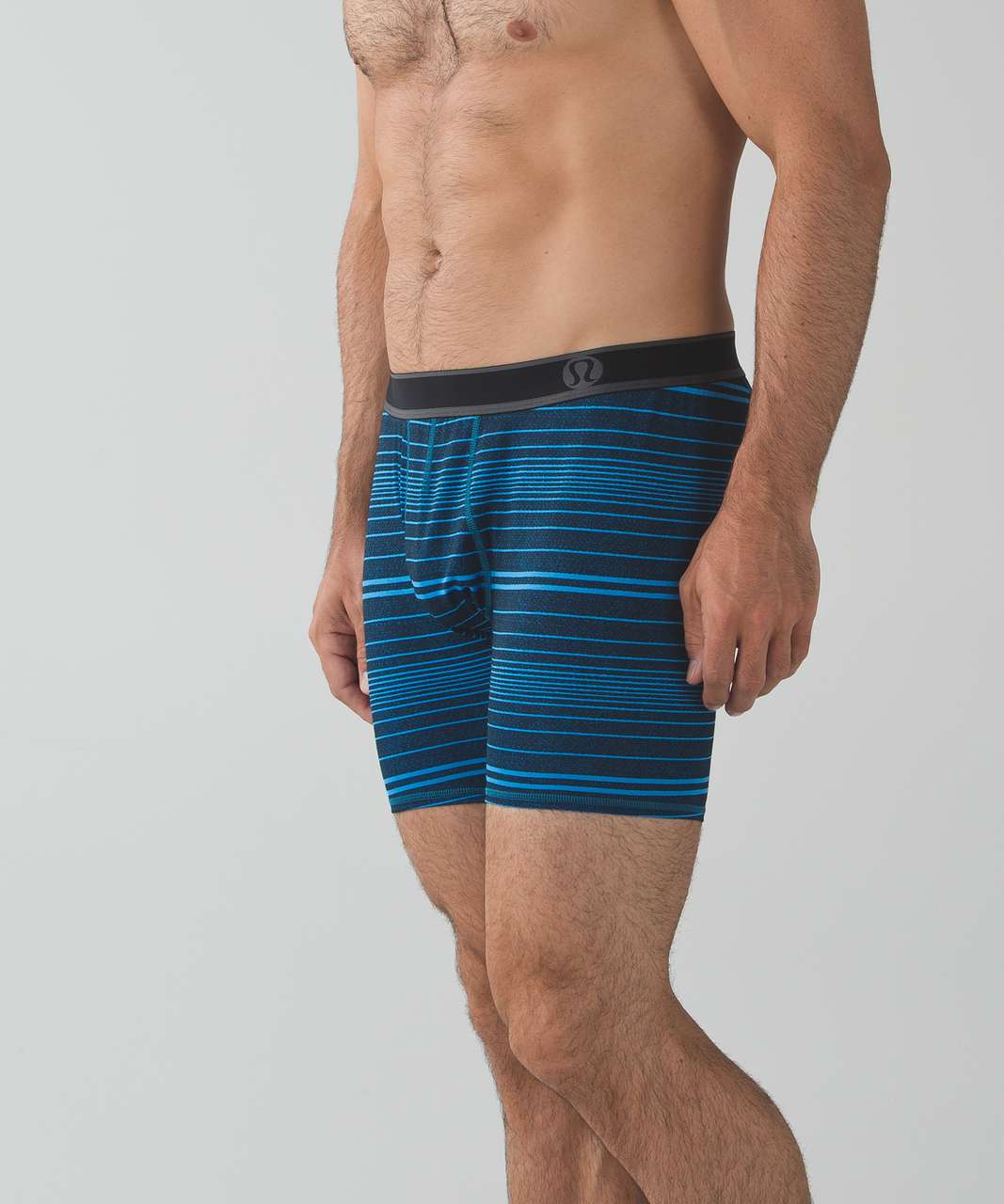 Lululemon No Boxer Boxer (The Long One) *7.5" - Trek Seymour Texture Cornflower Blue Depth