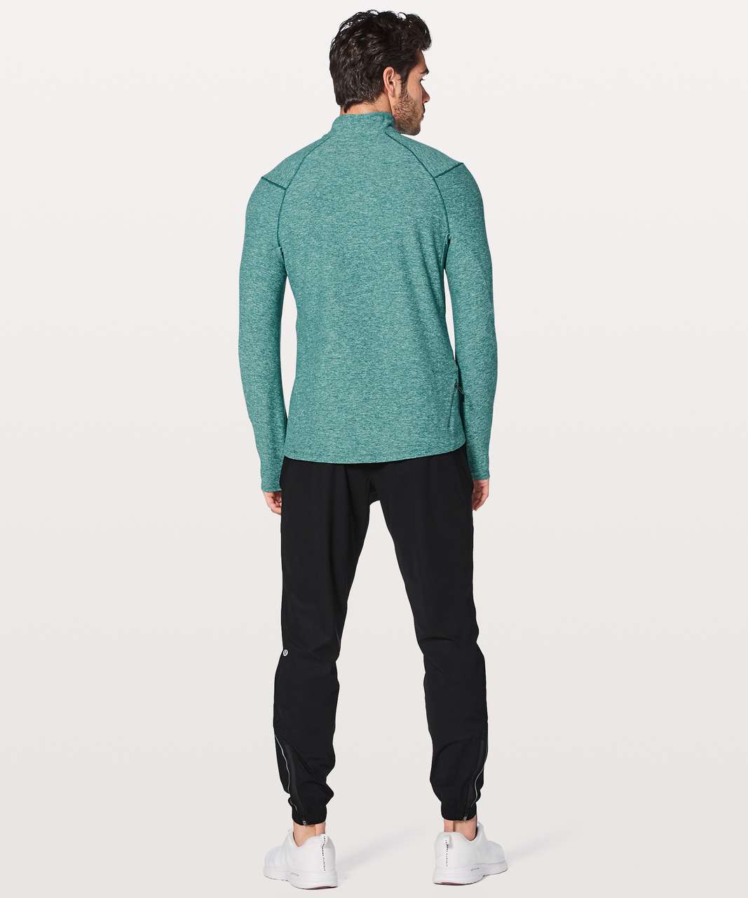 Lululemon Surge Warm 1/2 Zip - Heathered Laguna