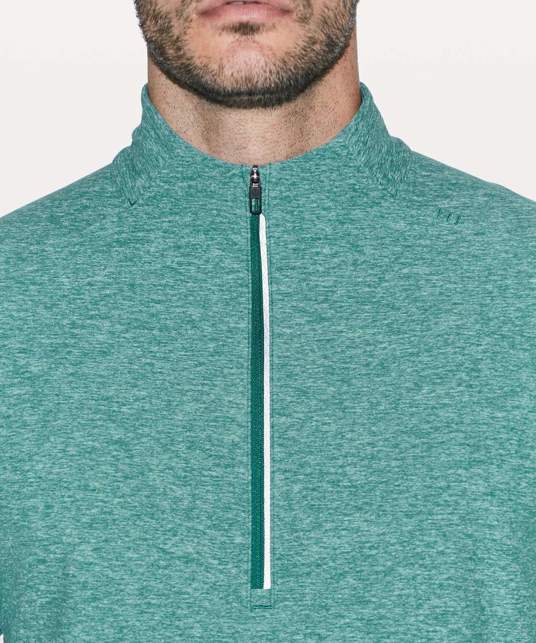 Lululemon Surge Warm 1/2 Zip - Heathered Laguna