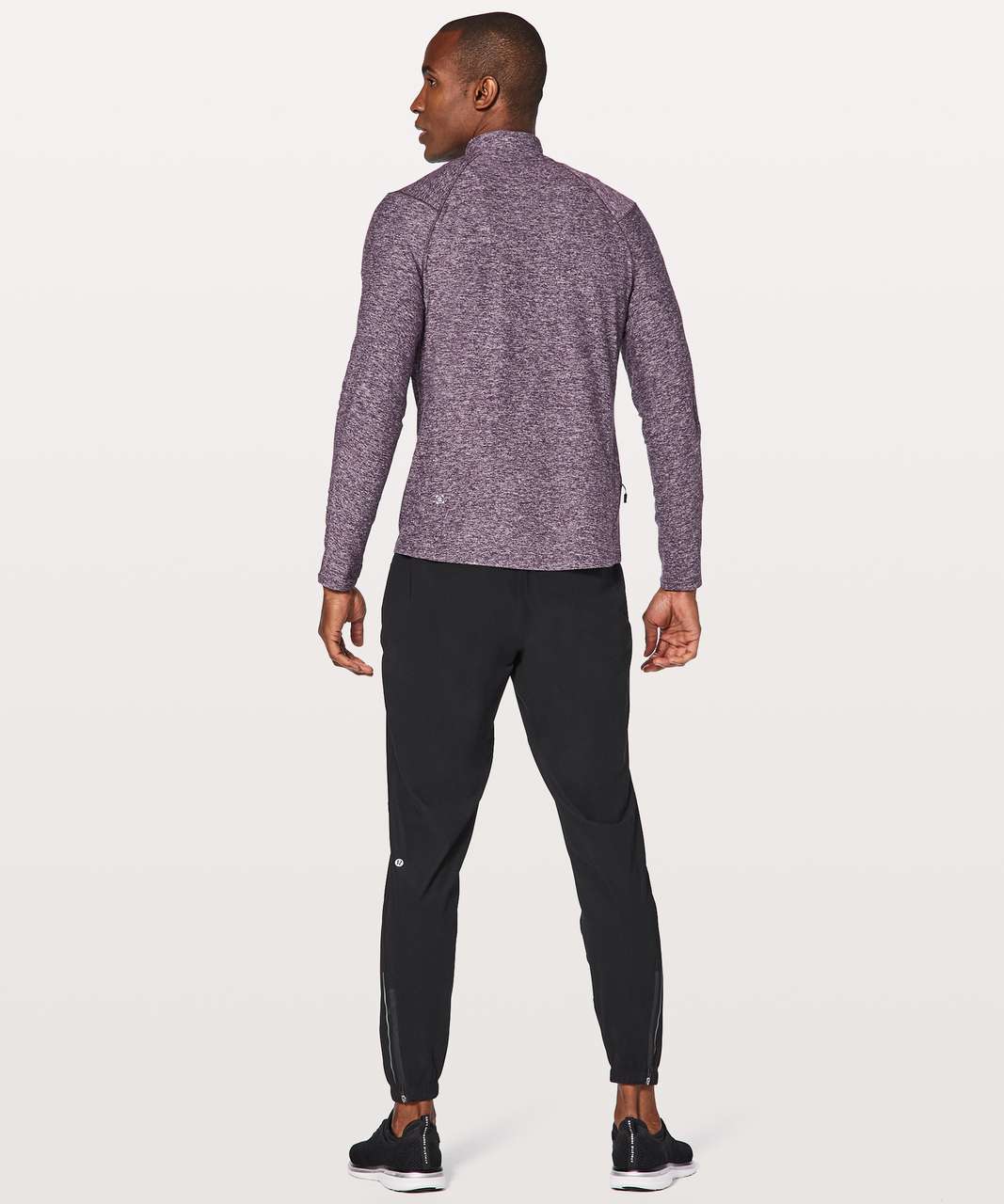 Lululemon Surge Half Zip - Heathered Black - lulu fanatics