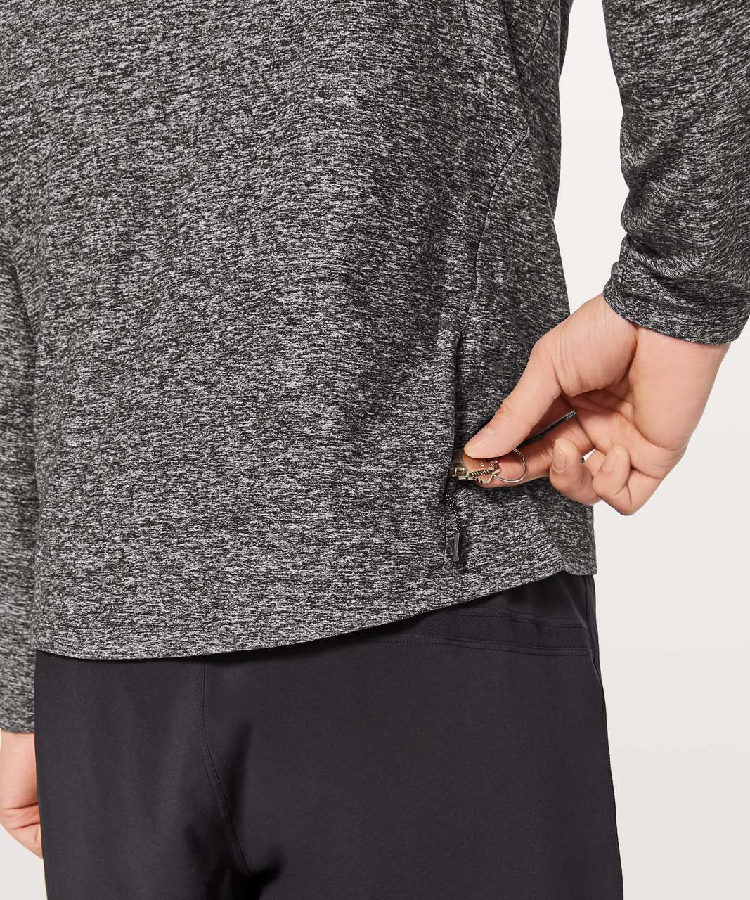 Lululemon Surge Warm 1/2 Zip - Heathered Black