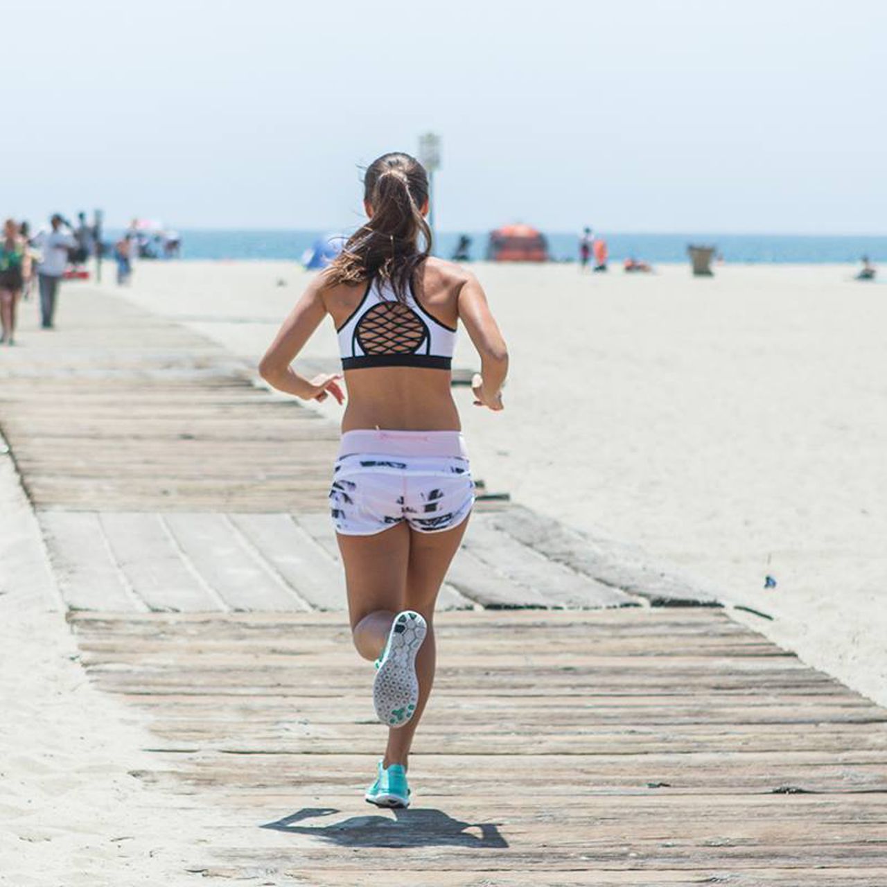 Lululemon Run:  Speed Short *4-way Stretch - Sunset Stripe Blush Quartz Multi / Blush Quartz / White