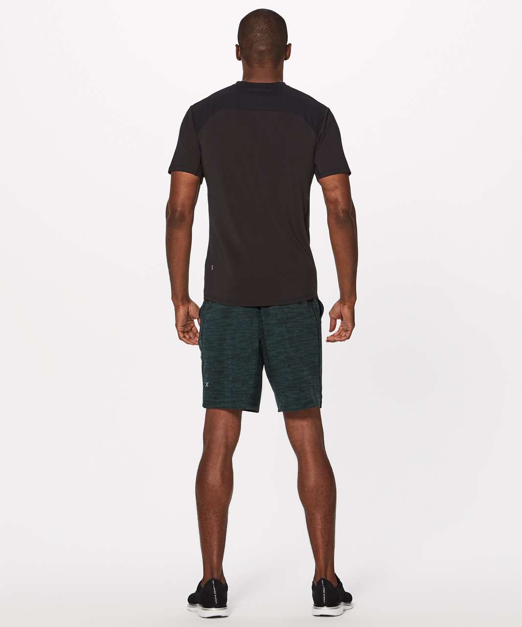 Lululemon Pace Breaker Short 9" Linerless - Amplified Dark Emerald Black