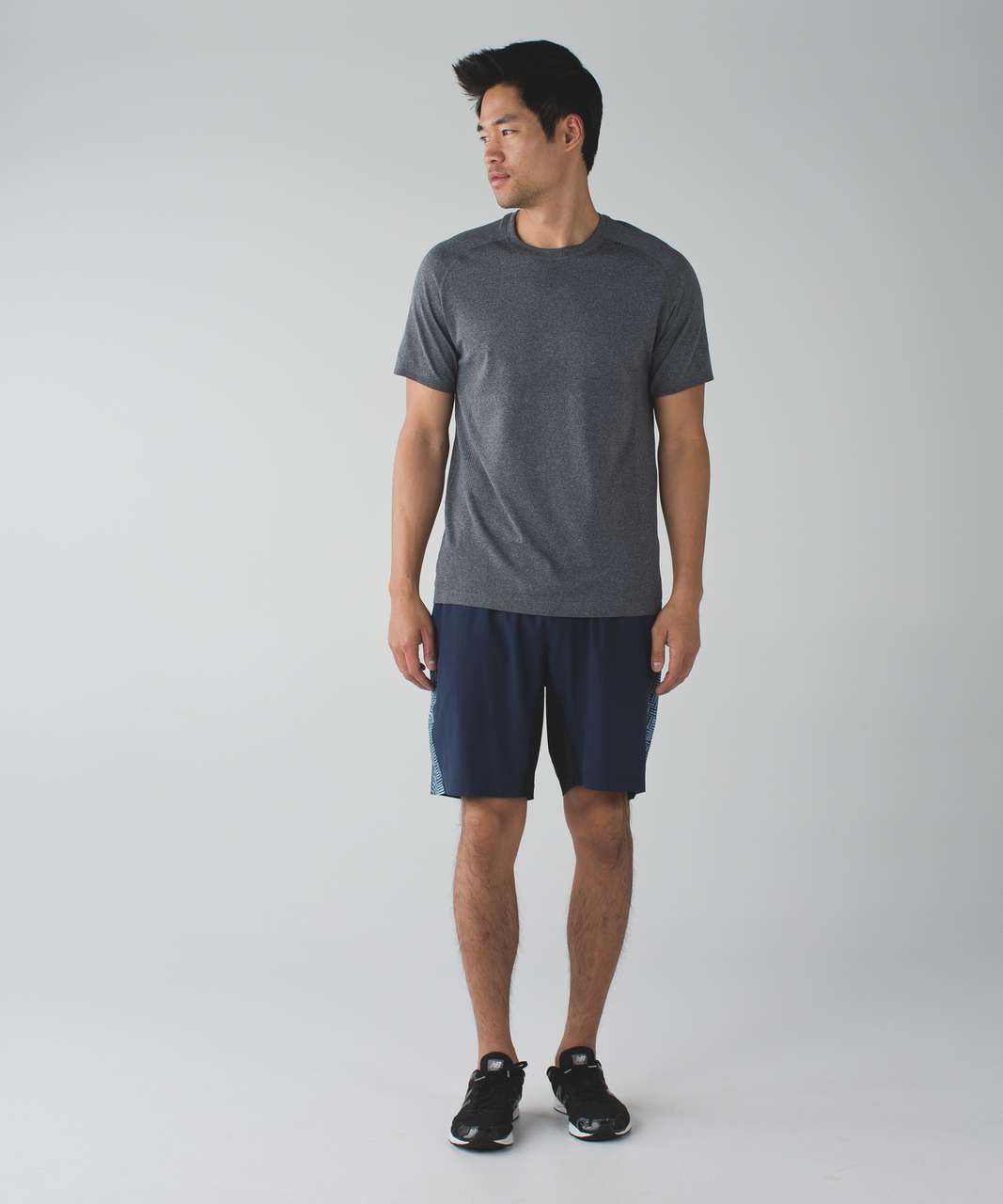 Lululemon T.H.E. Short *Luxtreme Liner 9" - Deep Navy / Small Geo Loom Lux Indigo Classic Navy