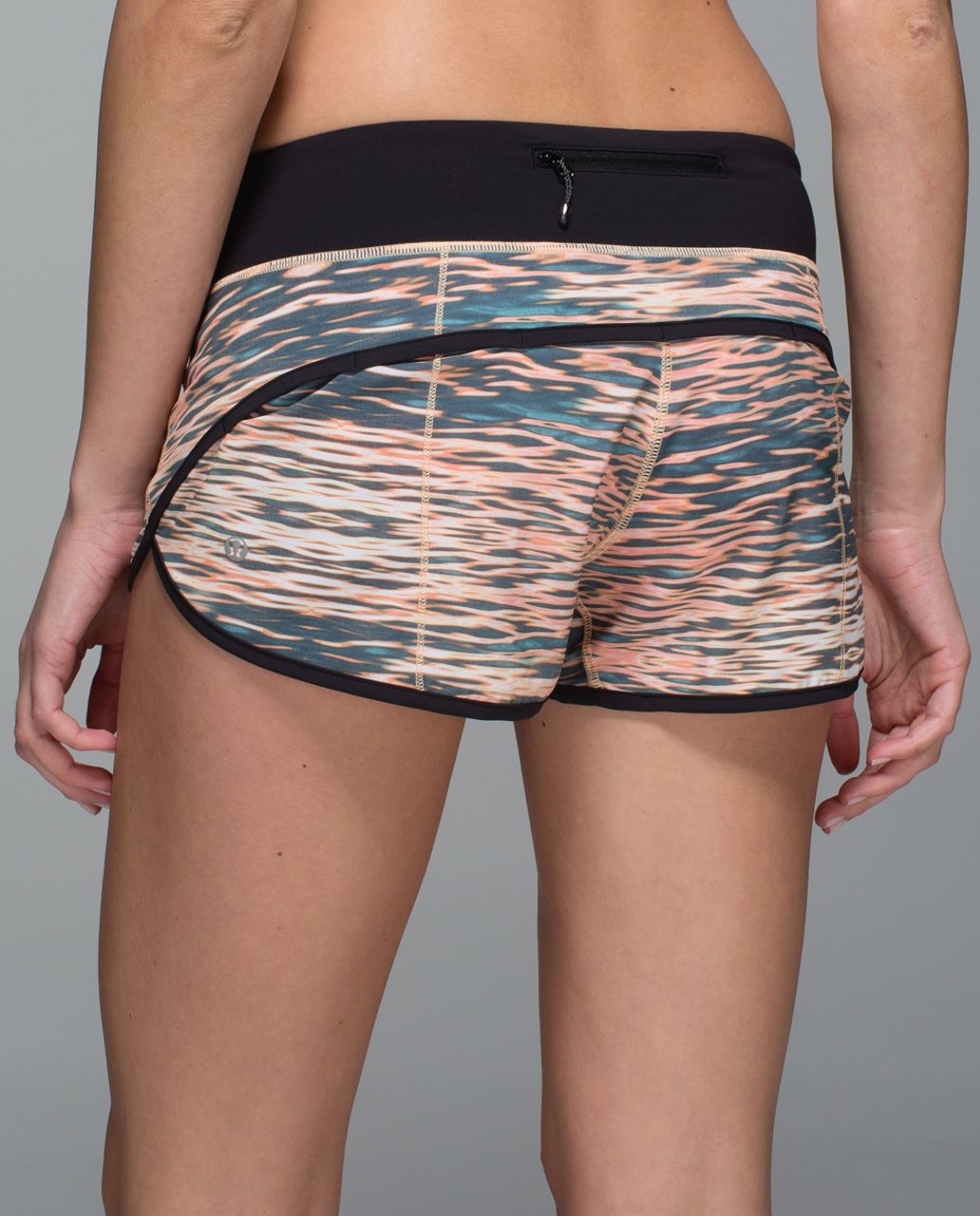 Lululemon Run: Speed Short *4-way Stretch - Tiger Water Multi / Black - lulu  fanatics