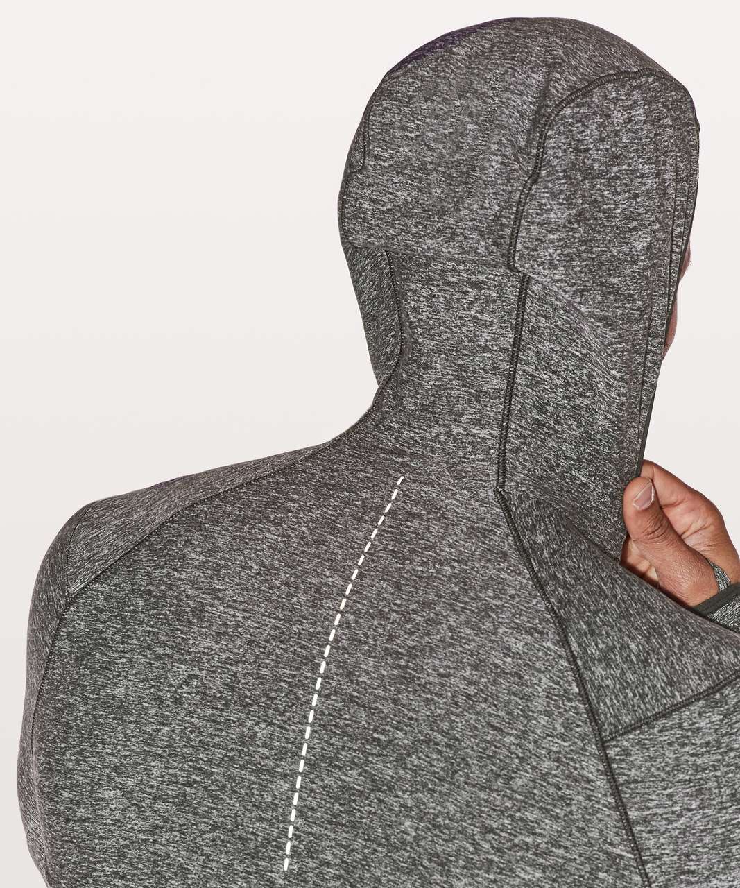 Lululemon Surge Warm 1/2 Zip Hoodie - Heathered Black